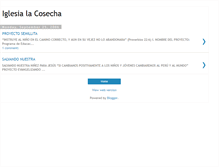 Tablet Screenshot of iglesialacosecha.blogspot.com