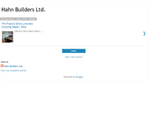 Tablet Screenshot of hahnbuilders.blogspot.com