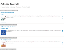 Tablet Screenshot of calcuttafootball.blogspot.com