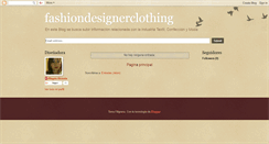 Desktop Screenshot of fashiondesignerclothing.blogspot.com