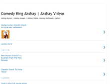 Tablet Screenshot of comedykingakshay.blogspot.com