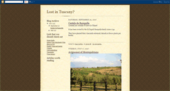 Desktop Screenshot of lostintuscany.blogspot.com