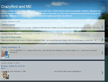 Tablet Screenshot of crazybirdandme.blogspot.com