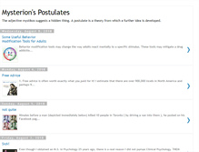 Tablet Screenshot of mysterion-postulate.blogspot.com