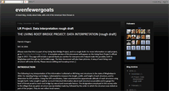 Desktop Screenshot of evenfewergoats.blogspot.com