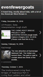 Mobile Screenshot of evenfewergoats.blogspot.com