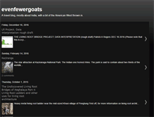 Tablet Screenshot of evenfewergoats.blogspot.com