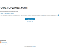 Tablet Screenshot of ganealaquinielahoy.blogspot.com