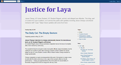 Desktop Screenshot of justiceforlaya.blogspot.com