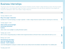 Tablet Screenshot of businessinternships.blogspot.com