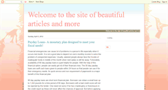 Desktop Screenshot of beautifularticles.blogspot.com