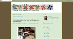 Desktop Screenshot of pieceful-moments.blogspot.com