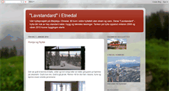 Desktop Screenshot of lavstandardhytteietnedal.blogspot.com