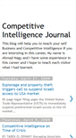 Mobile Screenshot of competitiveintelligencejournal.blogspot.com