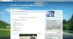 Desktop Screenshot of cienciasnosanosiniciais.blogspot.com