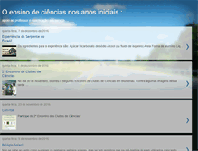 Tablet Screenshot of cienciasnosanosiniciais.blogspot.com