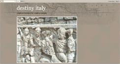 Desktop Screenshot of destiny-italy.blogspot.com