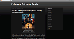 Desktop Screenshot of peliculasestrenosrmvb.blogspot.com