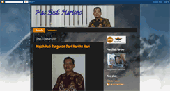 Desktop Screenshot of masbudihartono.blogspot.com