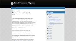 Desktop Screenshot of emailscamspam.blogspot.com