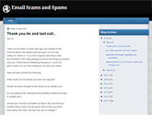 Tablet Screenshot of emailscamspam.blogspot.com