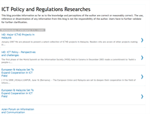 Tablet Screenshot of ictpolicynregulation.blogspot.com