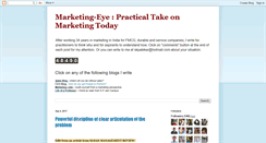 Desktop Screenshot of marketing-eye.blogspot.com