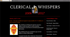 Desktop Screenshot of clericalwhispers.blogspot.com