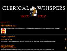 Tablet Screenshot of clericalwhispers.blogspot.com