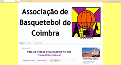 Desktop Screenshot of basquetebolcoimbra.blogspot.com