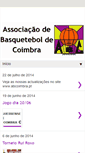 Mobile Screenshot of basquetebolcoimbra.blogspot.com