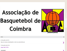 Tablet Screenshot of basquetebolcoimbra.blogspot.com