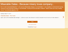 Tablet Screenshot of miserabledates.blogspot.com