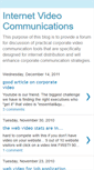 Mobile Screenshot of internetvideocommunications.blogspot.com