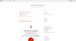 Desktop Screenshot of pingpongbuy.blogspot.com