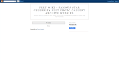 Desktop Screenshot of feetwiki.blogspot.com