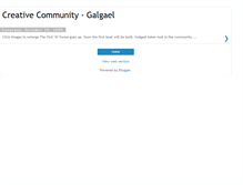 Tablet Screenshot of galgaelcommunity.blogspot.com