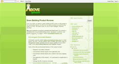 Desktop Screenshot of abovegreen.blogspot.com