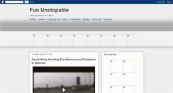 Desktop Screenshot of fununstopable.blogspot.com