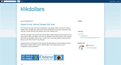 Desktop Screenshot of klikdollars.blogspot.com