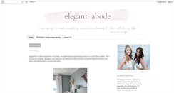 Desktop Screenshot of elegantabode.blogspot.com