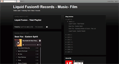 Desktop Screenshot of liquidfusionrecords.blogspot.com