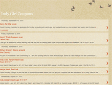Tablet Screenshot of indygirlcoupons.blogspot.com