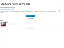 Tablet Screenshot of greyhound-racing-laying-tips.blogspot.com