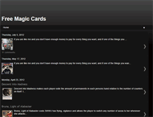 Tablet Screenshot of freemagiccards.blogspot.com