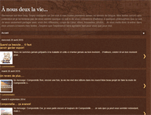 Tablet Screenshot of anousdeuxlavie.blogspot.com