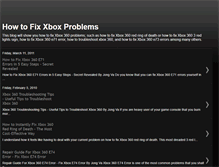 Tablet Screenshot of howtofixxboxproblems.blogspot.com