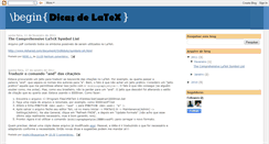 Desktop Screenshot of dicasdelatex.blogspot.com