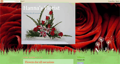 Desktop Screenshot of hannasflorist.blogspot.com