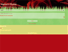 Tablet Screenshot of hannasflorist.blogspot.com
